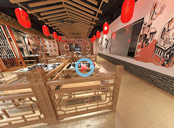 嘉興川式風格火鍋店設(shè)計裝修全景案例效果圖