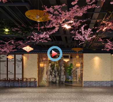 魚(yú)苑餐廳設(shè)計(jì)全景案例